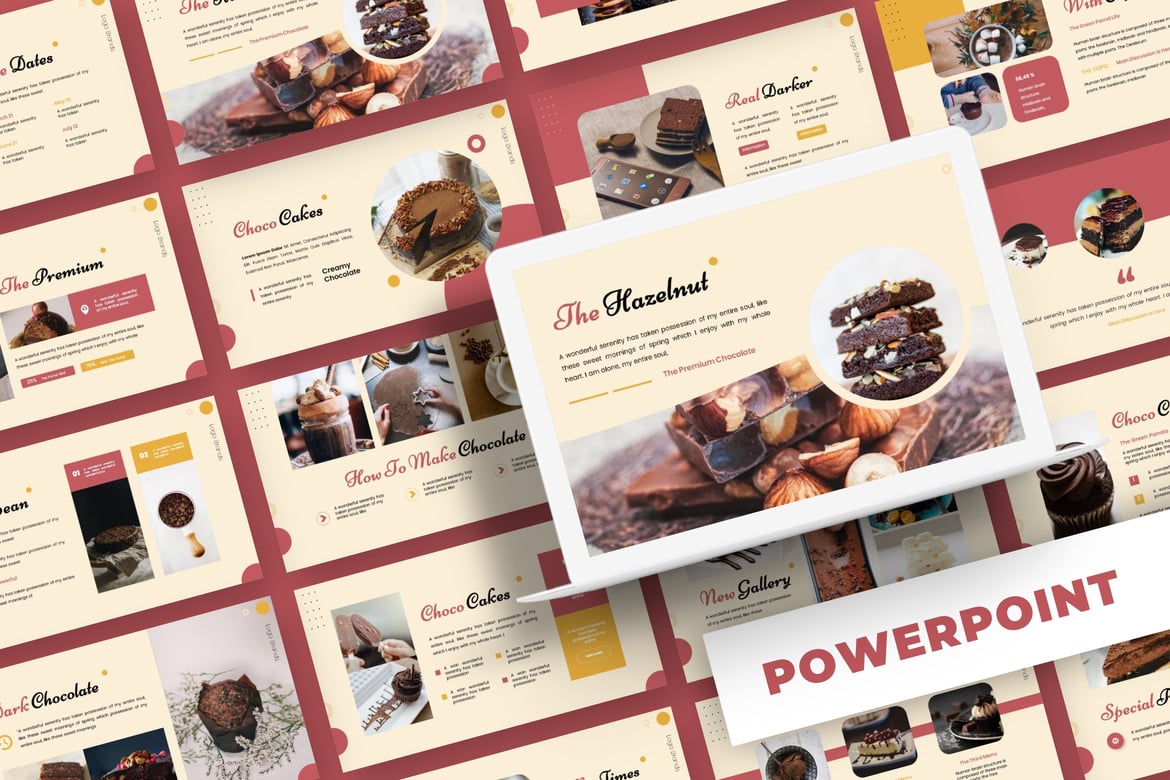 Choco Melt - Template PowerPoint Kreatif dan Menarik