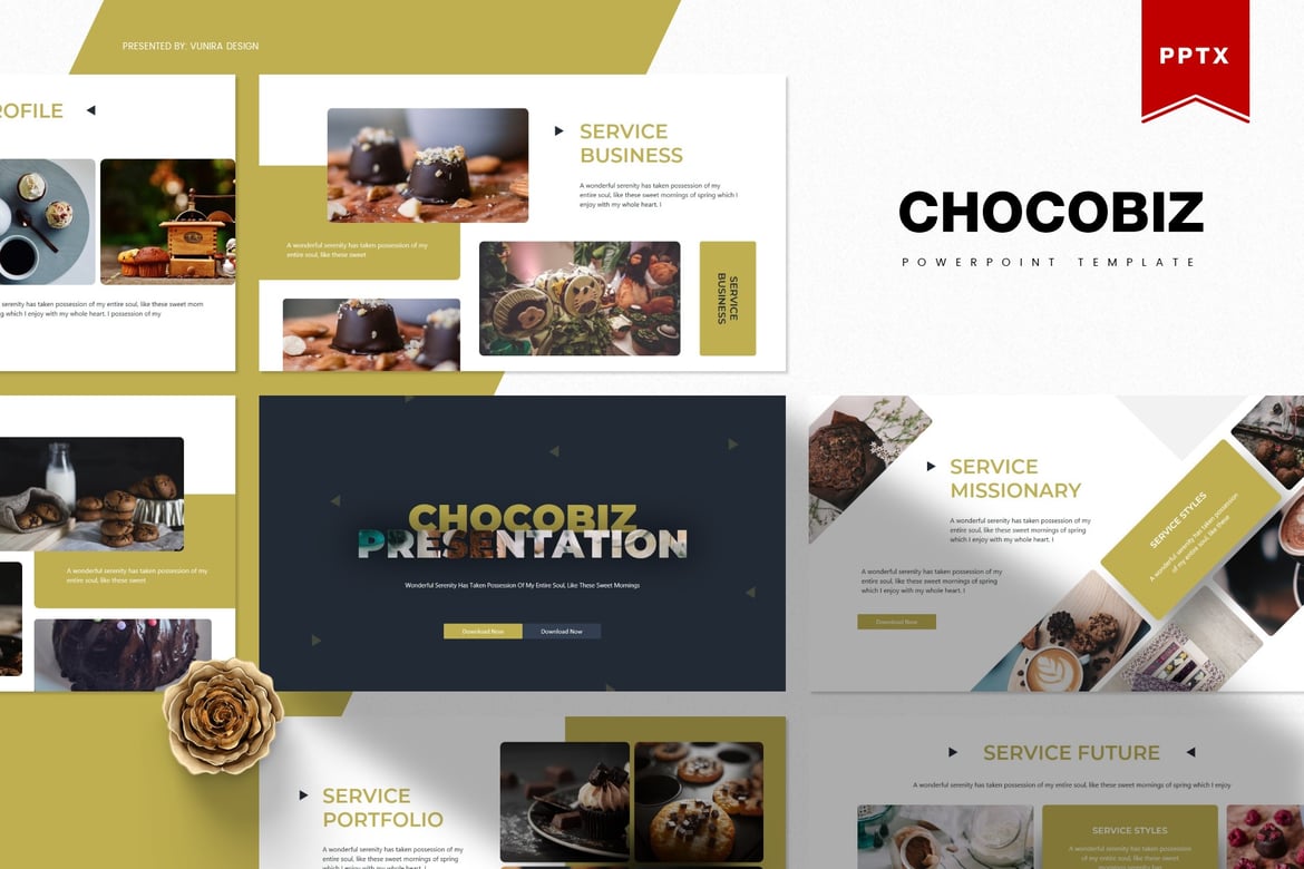 Chocobiz | Template Presentasi PowerPoint Menarik