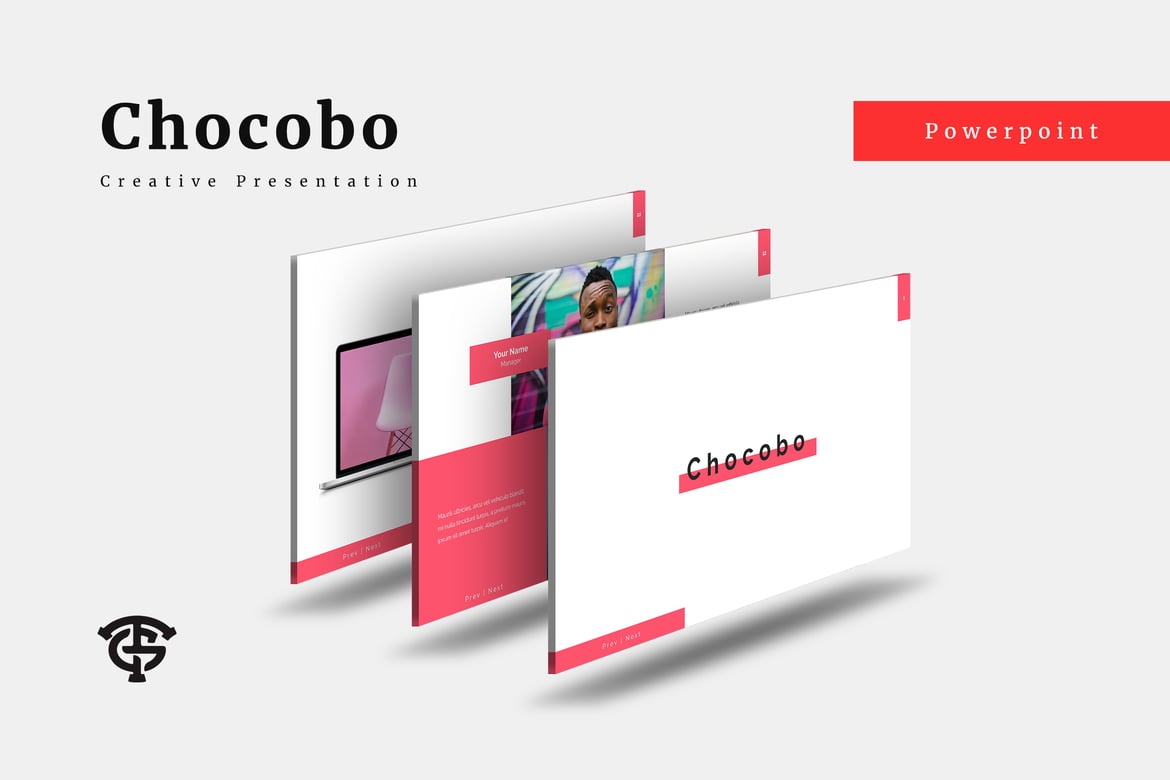 Template Presentasi PowerPoint Chocobo Kreatif yang Menarik