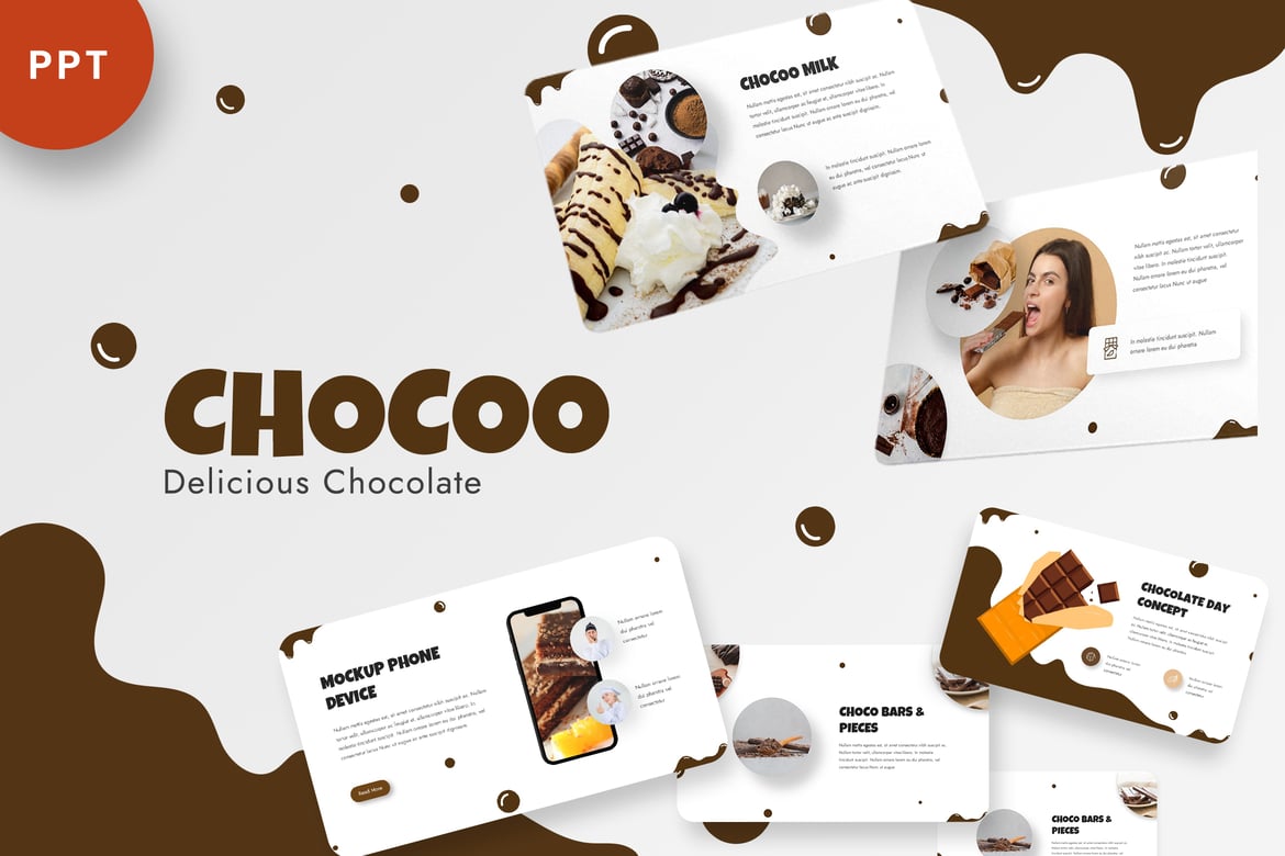 Chocoo - Template Presentasi PowerPoint Menarik
