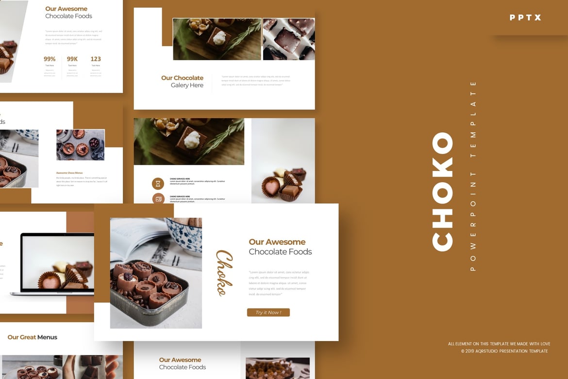 Template PowerPoint Choko - Solusi Presentasi Sempurna untuk Bisnis dan Pribadi