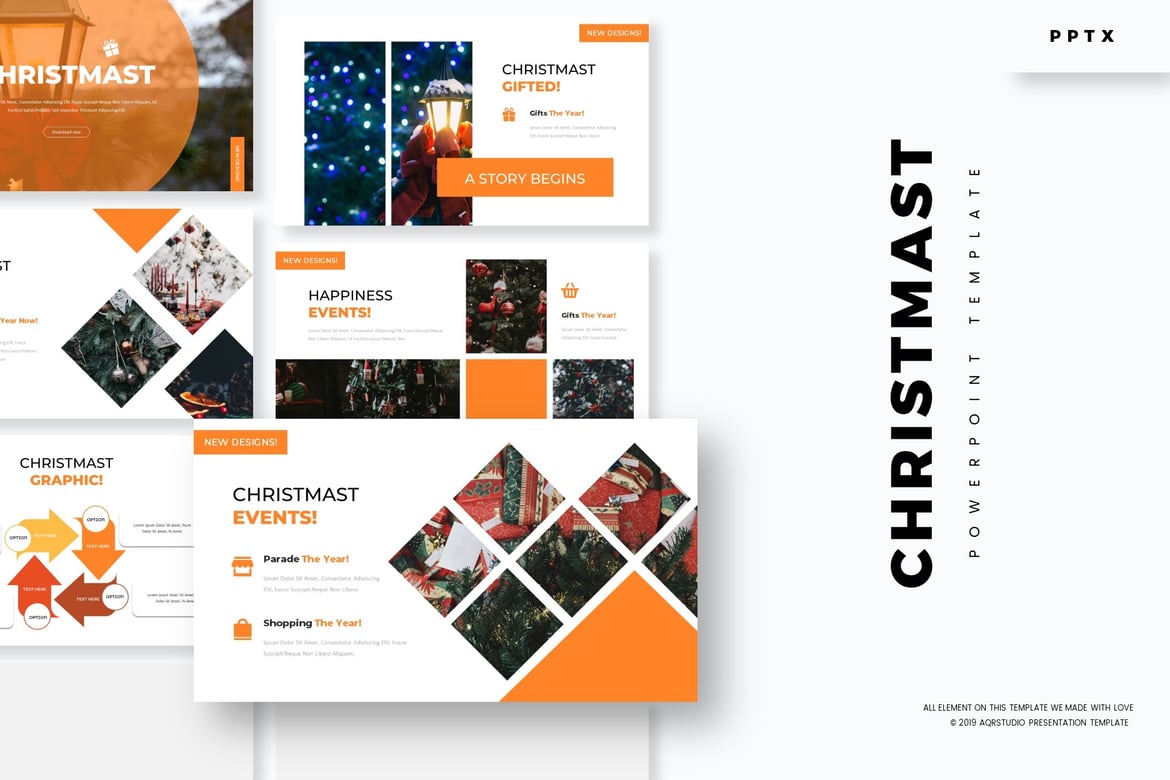 Template PowerPoint Chrismast - Solusi Presentasi Kreatif Anda