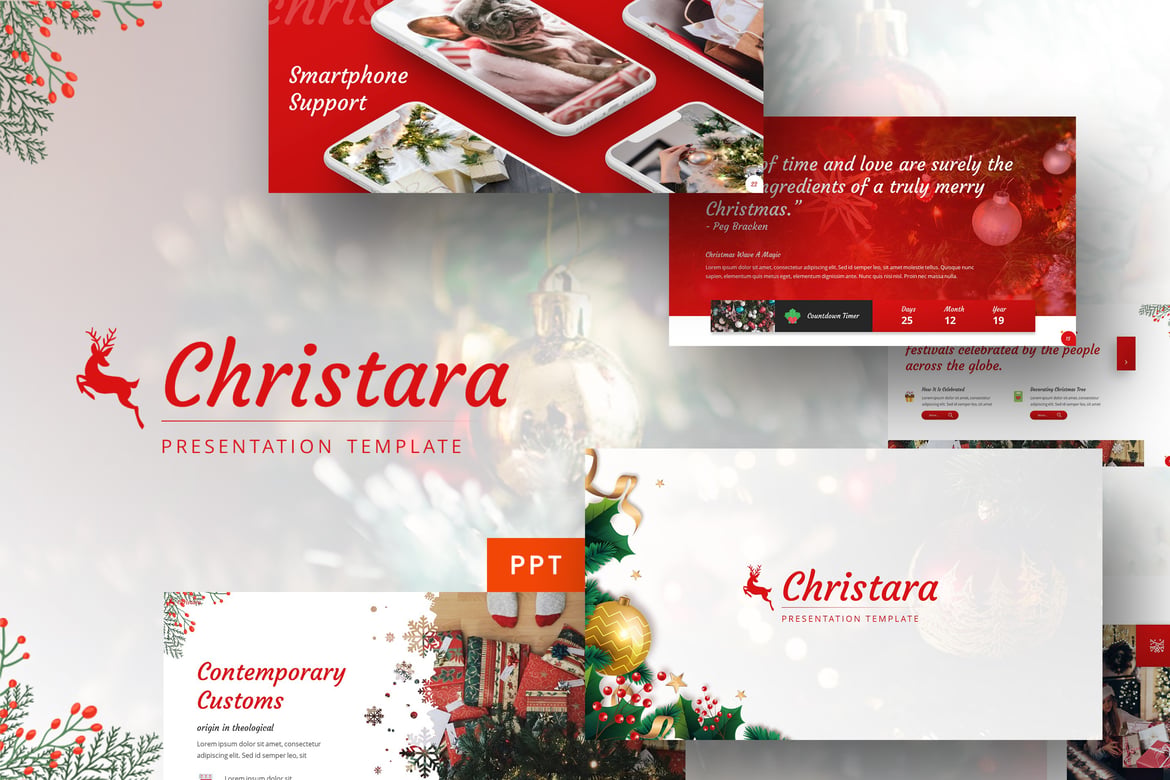 Template PowerPoint Natal Christara - Presentasi Menarik dan Profesional