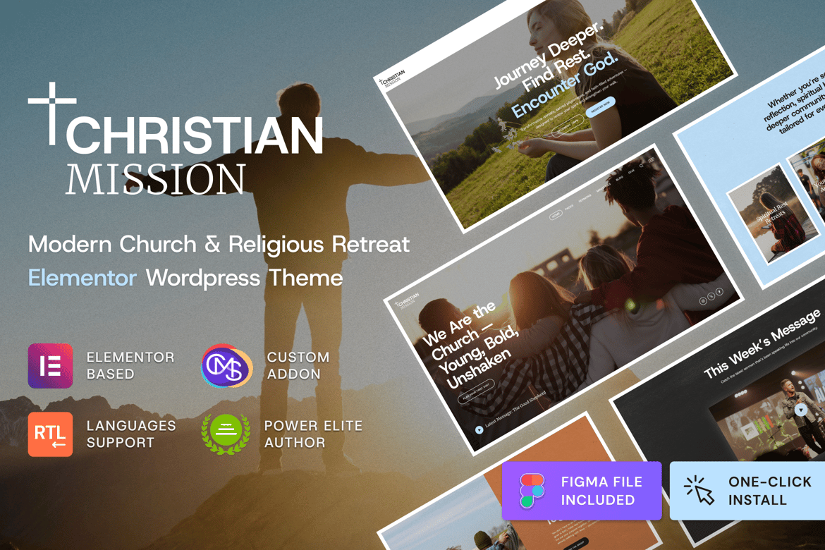 Tema WordPress Gereja - Christian Mission untuk Acara Religi dan Komunitas