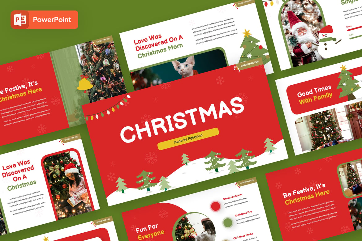 Template PowerPoint Natal yang Menarik dan Multifungsi