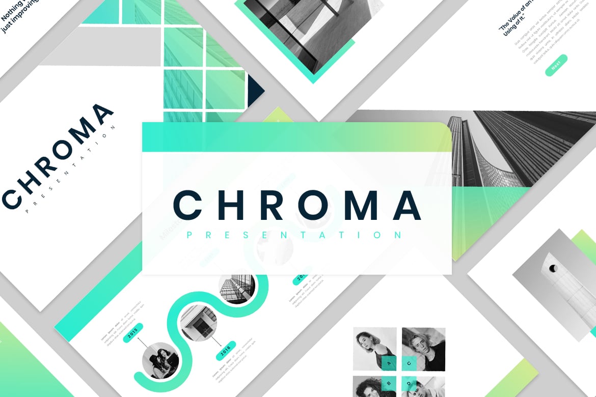 Template Powerpoint Chroma: Presentasi Minimalis yang Menarik