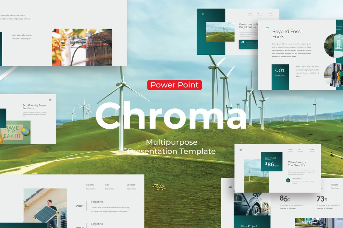 Template Presentasi PowerPoint Chroma Science yang Serbaguna dan Menarik