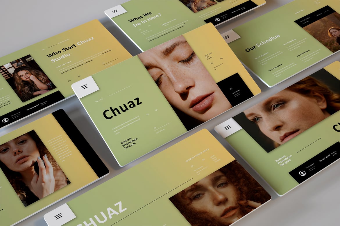 Template Presentasi Bisnis Chuaz - PowerPoint yang Menarik