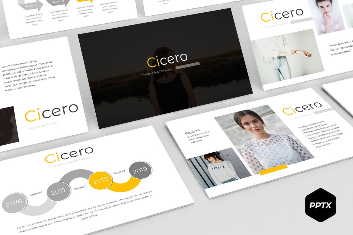 Template PowerPoint Cicero - Solusi Presentasi Profesional