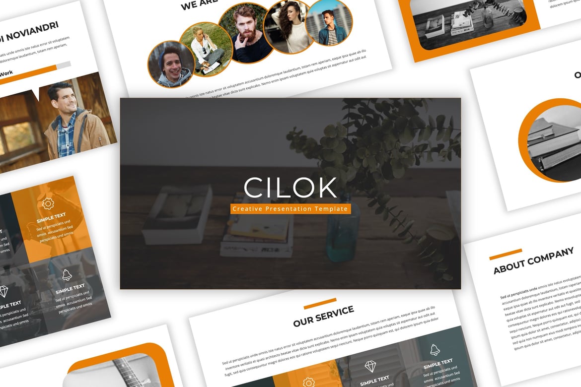 Cilok - Template PowerPoint Kreatif dan Modern