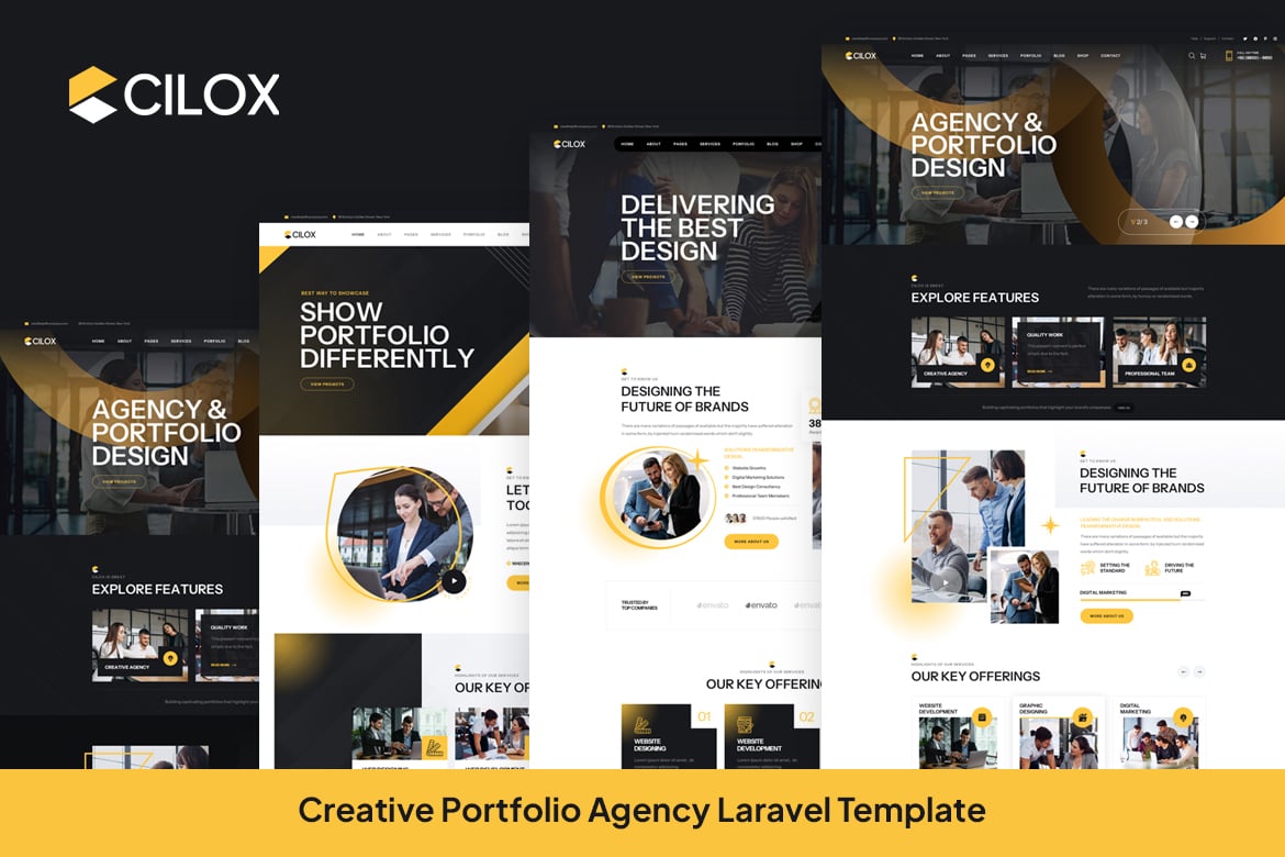 Cilox - Template Website Portofolio Kreatif untuk Agensi
