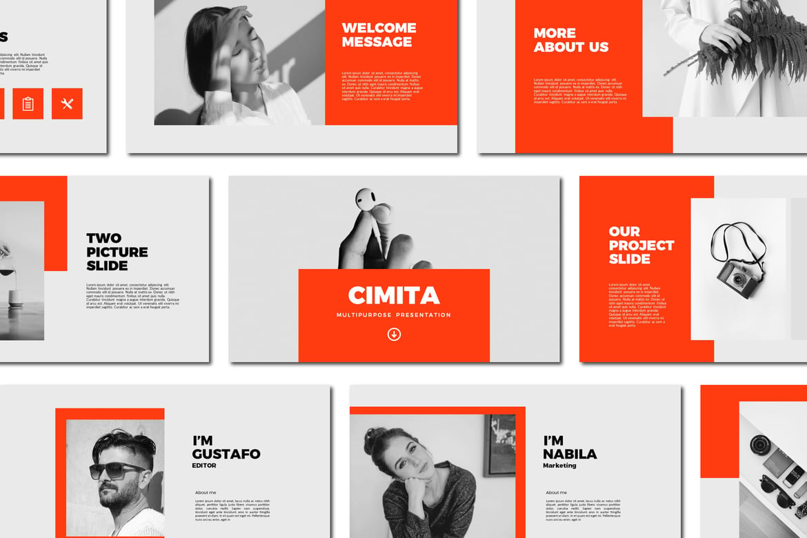 Cimita - Template Powerpoint Serbaguna yang Stylish