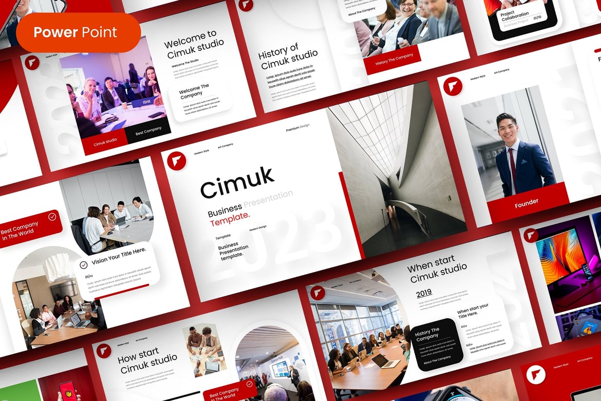 Cimuk – Template PowerPoint Bisnis yang Menarik
