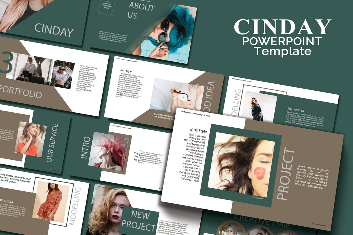 Template PowerPoint CINDAY - Desain Kreatif dan Modern untuk Presentasi Anda