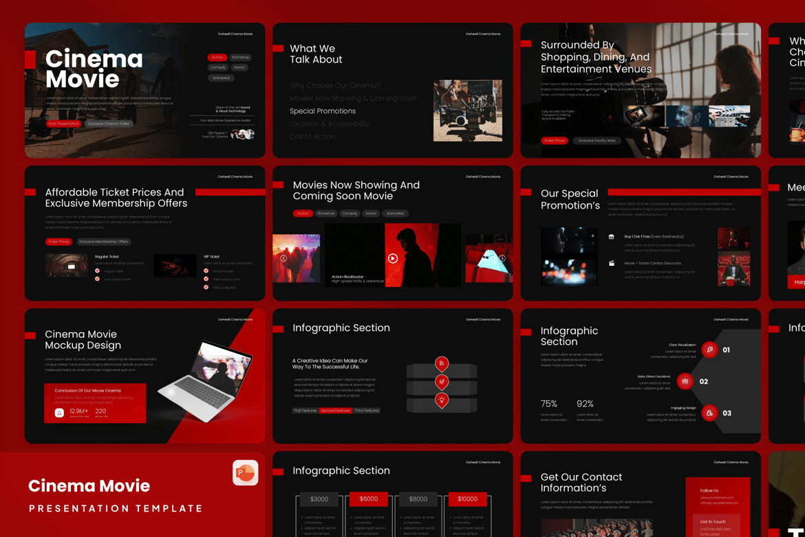 Template Presentasi Film - PowerPoint yang Menarik