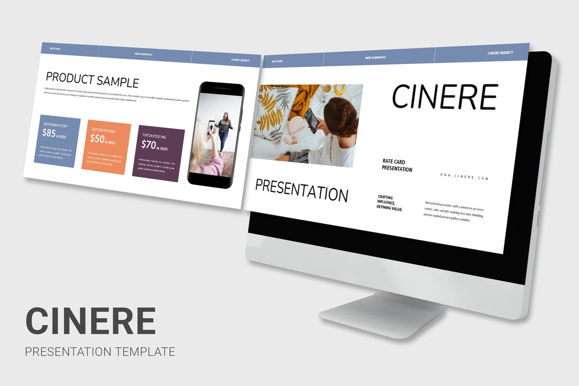 Template PowerPoint Cinere - Solusi Presentasi yang Menarik