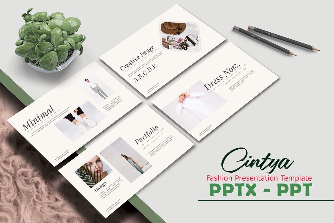 CINTYA - Template Powerpoint Minimalis yang Elegan