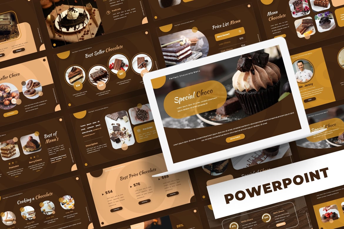 Cioccolato - Template PowerPoint Serbaguna untuk Presentasi Menarik
