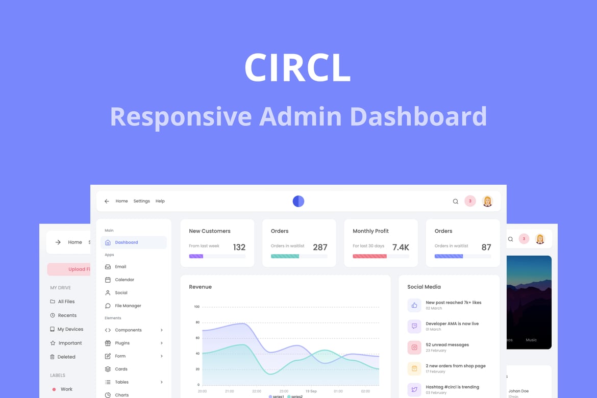 Circl - Template Dashboard Admin Responsif yang Modern