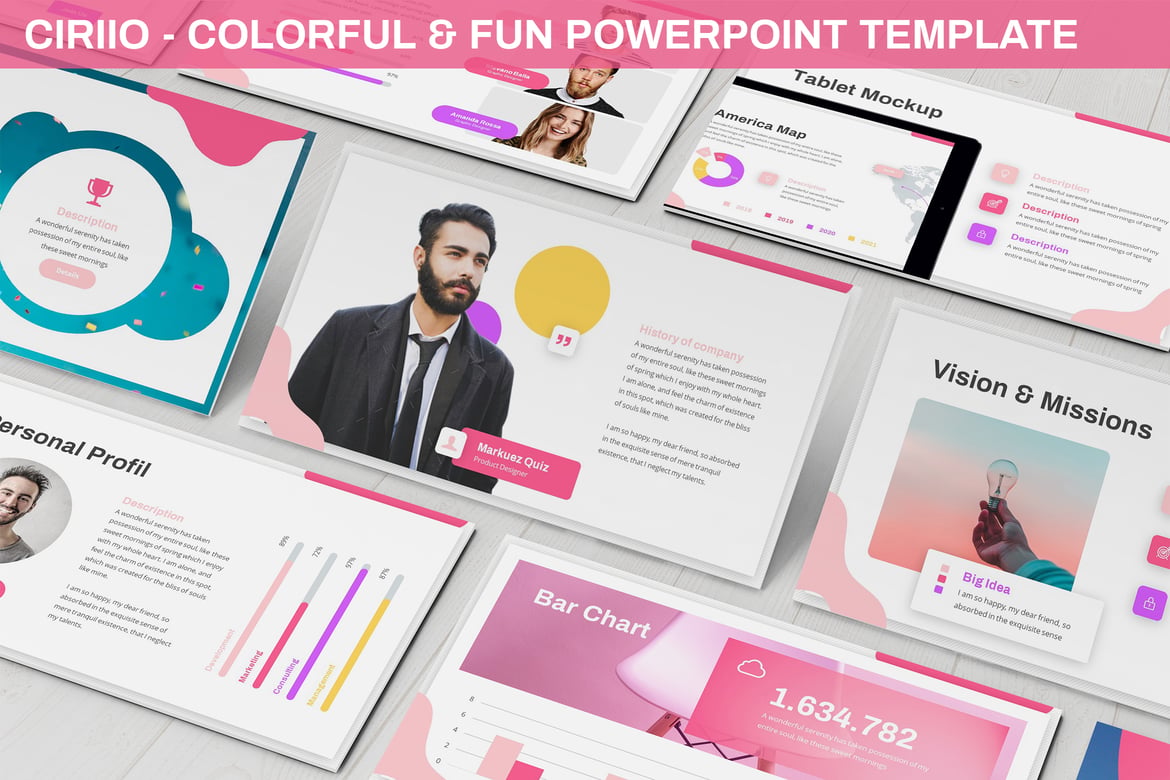 Ciriio - Template PowerPoint Ceria dan Menarik