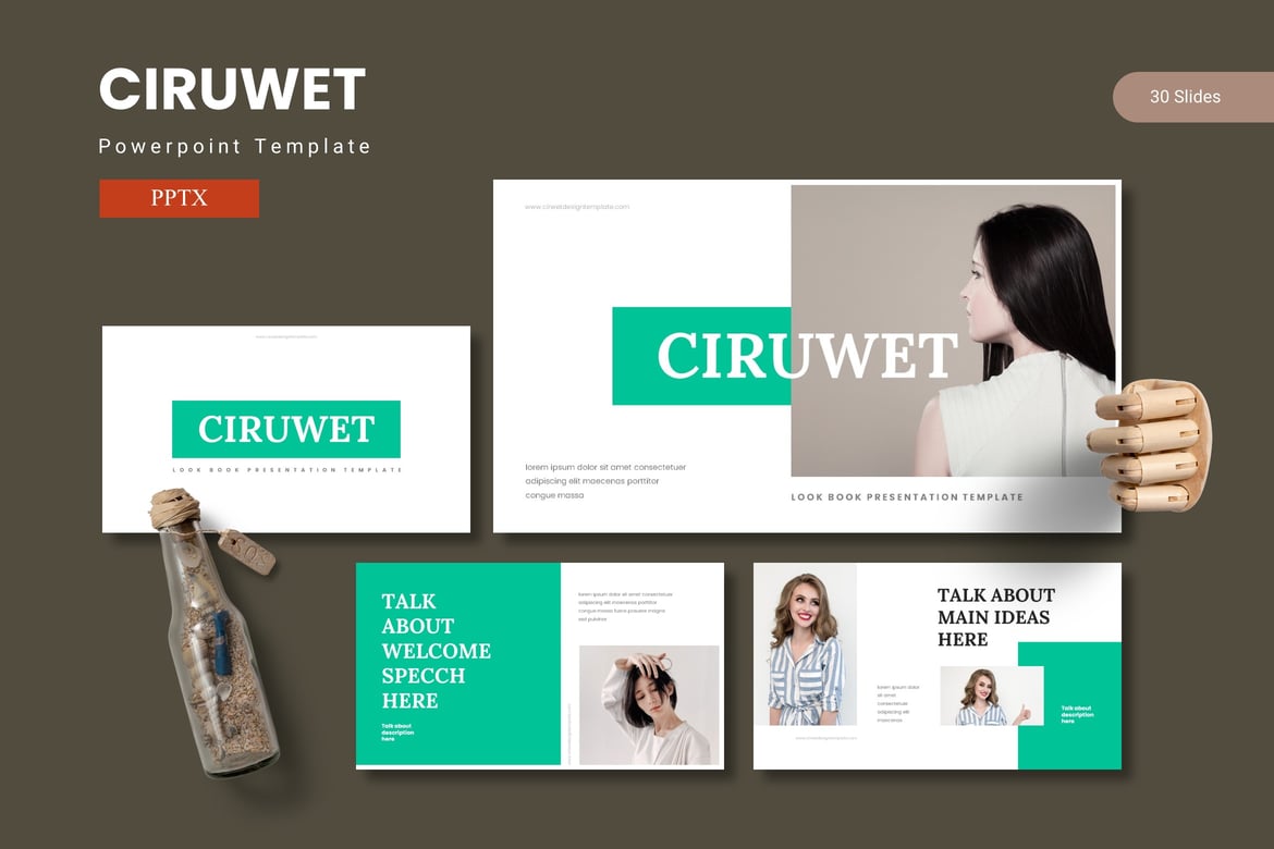 Template PowerPoint Ciruwet - Tampilkan Ide Anda dengan Gaya