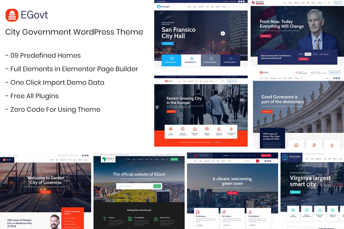 Tema WordPress Pemerintah Kota - EGovt yang Modern dan Fungsional