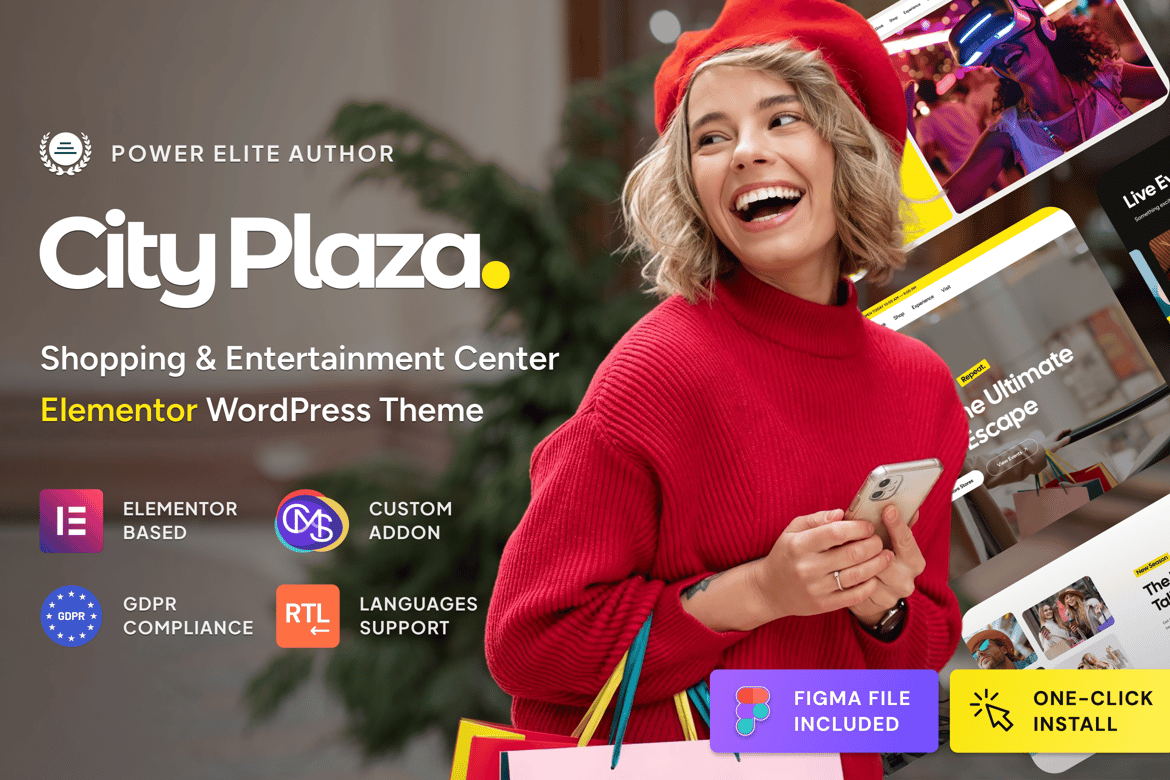 City Plaza - Tema WordPress Pusat Perbelanjaan yang Menarik