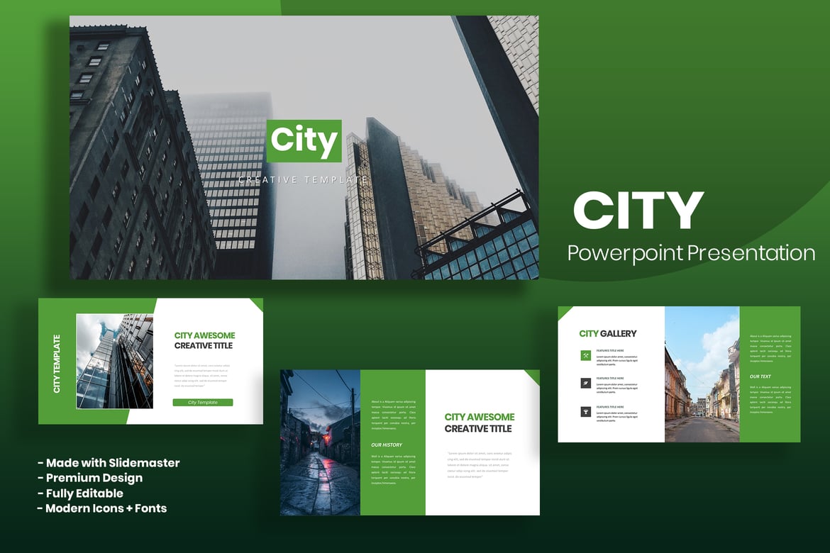 Template Powerpoint Kota - Solusi Presentasi Kreatif Anda