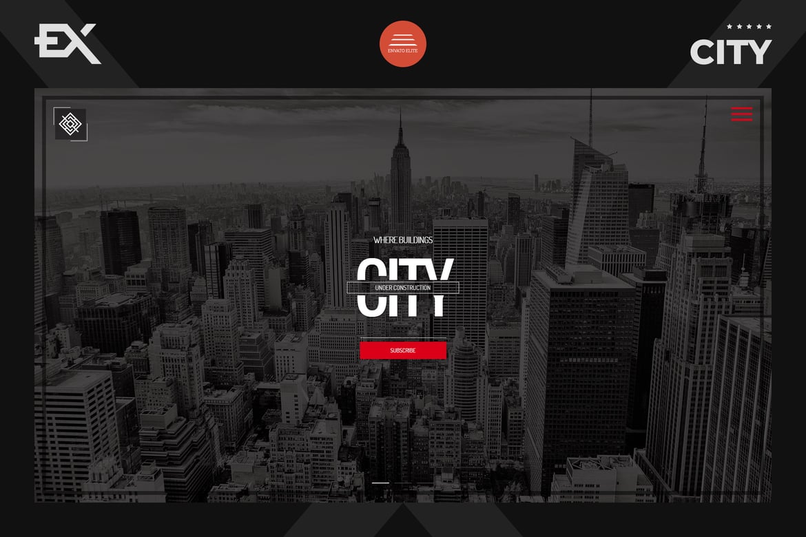 City - Template Web Responsif untuk Halaman Coming Soon