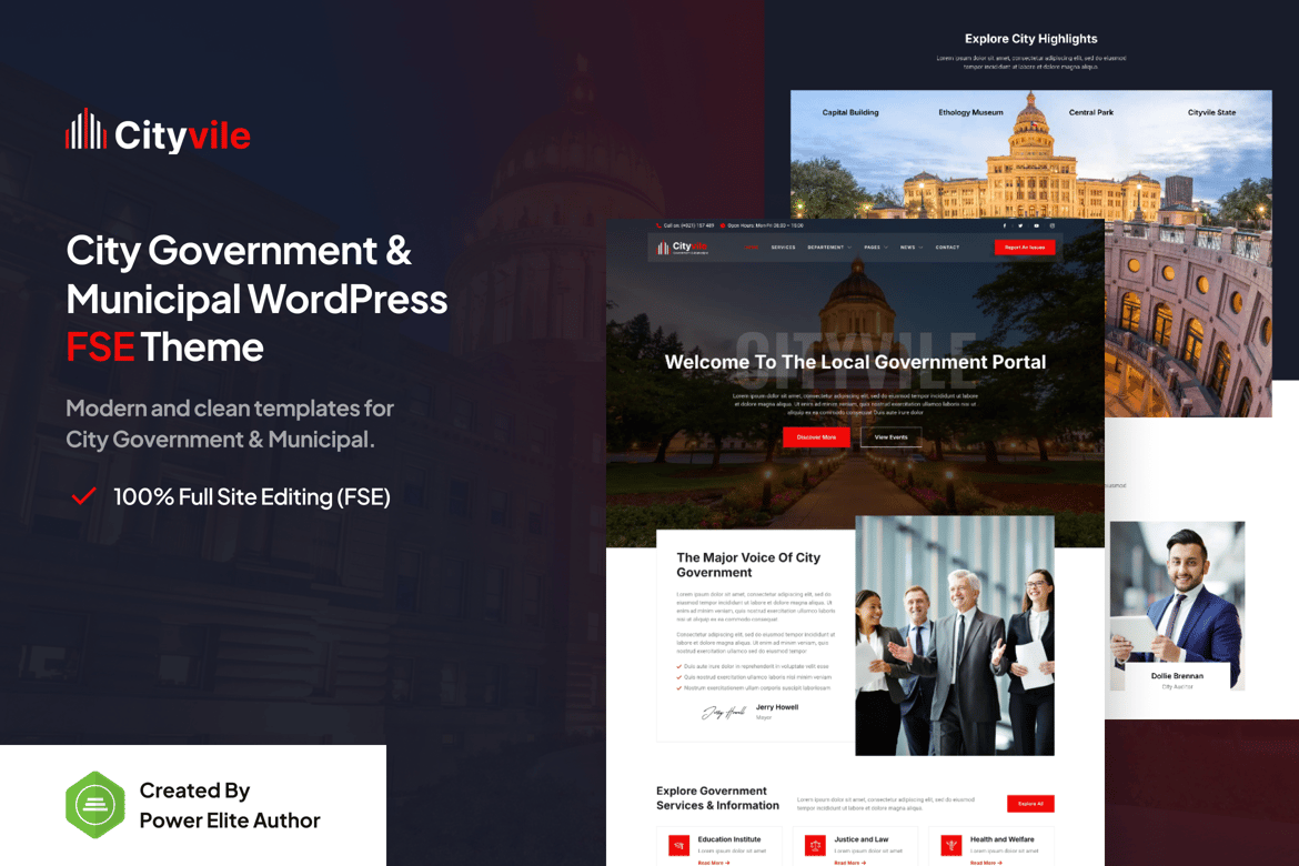 Cityvile – Tema WordPress Modern untuk Pemerintahan Kota dan Kabupaten