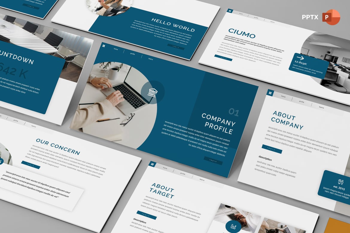 Ciumo - Template Presentasi PowerPoint Profesional