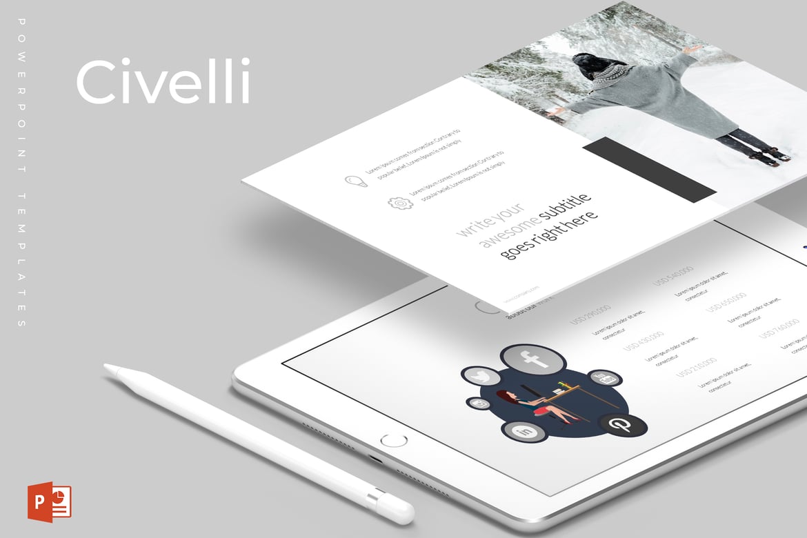 Civelli - Template Powerpoint Multifungsi yang Menarik