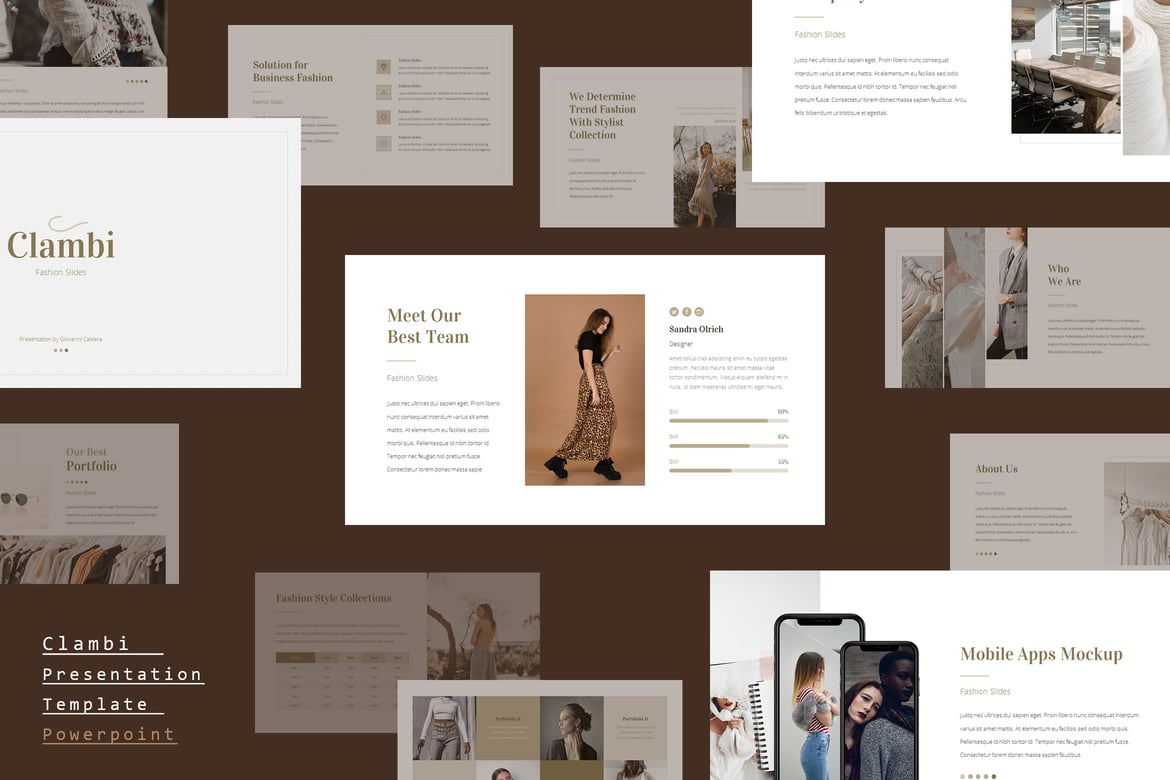 Clambi - Template Powerpoint Bisnis yang Menarik