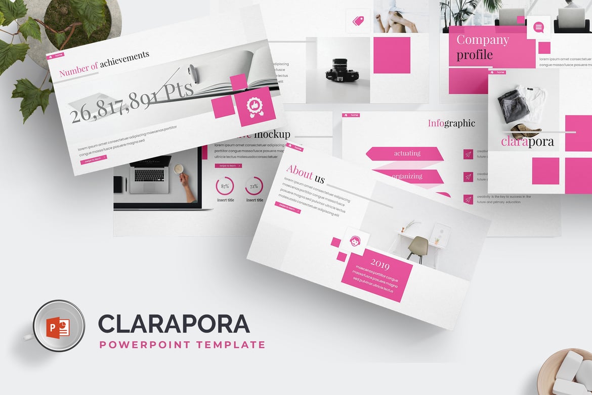 Clarapora - Template PowerPoint Serbaguna yang Menarik
