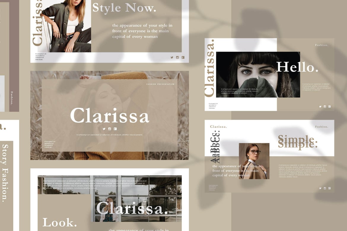 Template Powerpoint Clarissa - Presentasi Menarik dan Profesional