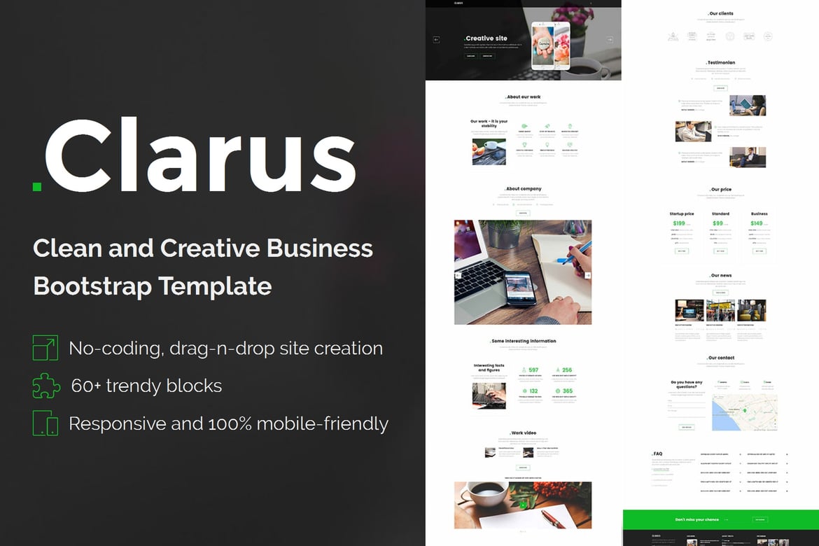 Clarus - Template Website Mobirise HTML yang Sempurna untuk Bisnis Anda
