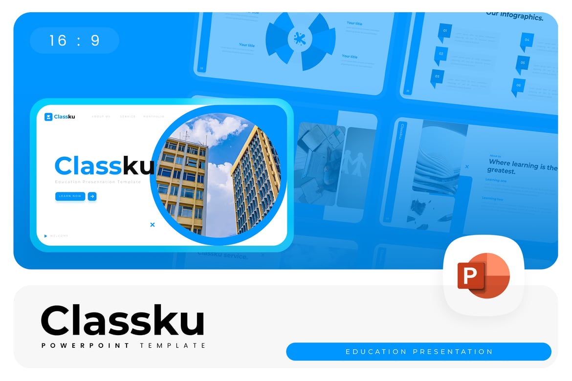 Template PowerPoint Pendidikan Classku – Presentasi Profesional dan Menarik