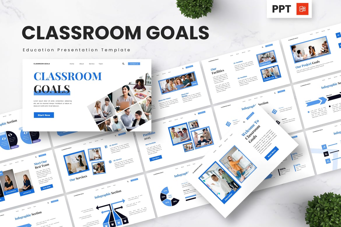 Template PowerPoint Kelas - Mencapai Tujuan Pembelajaran