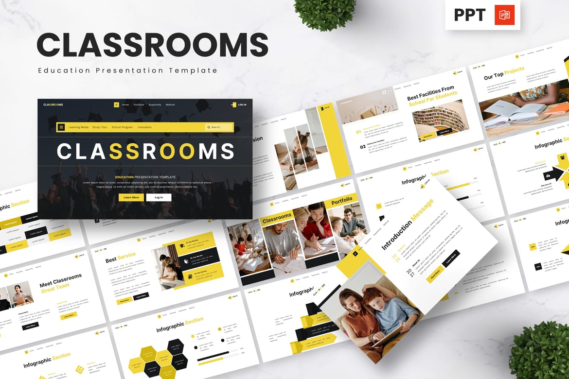 Template Presentasi PowerPoint Kelas - Solusi Kreatif untuk Pendidikan