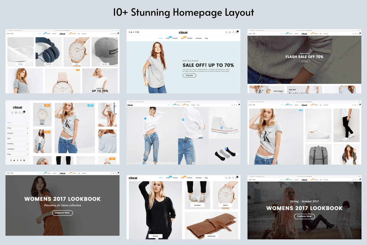 Claue - Template Website HTML5 Minimalis dan Modern