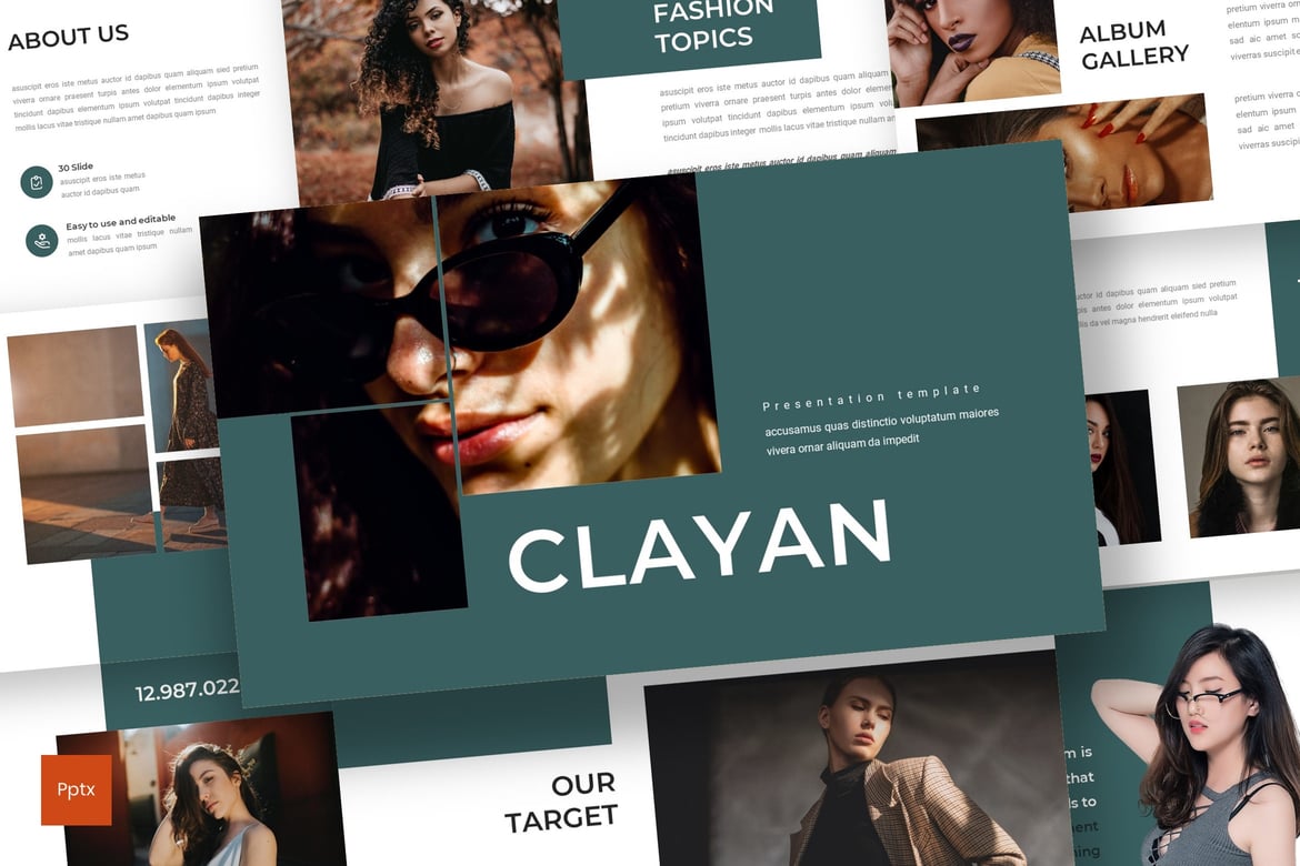 Clayan - Template Presentasi PowerPoint Minimalis dan Kreatif