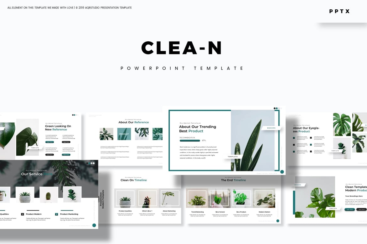 Clea-n - Template PowerPoint Serbaguna