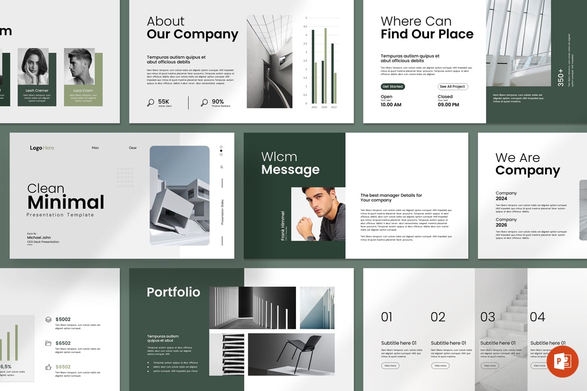 Template Presentasi PowerPoint Minimalis yang Elegan dan Profesional