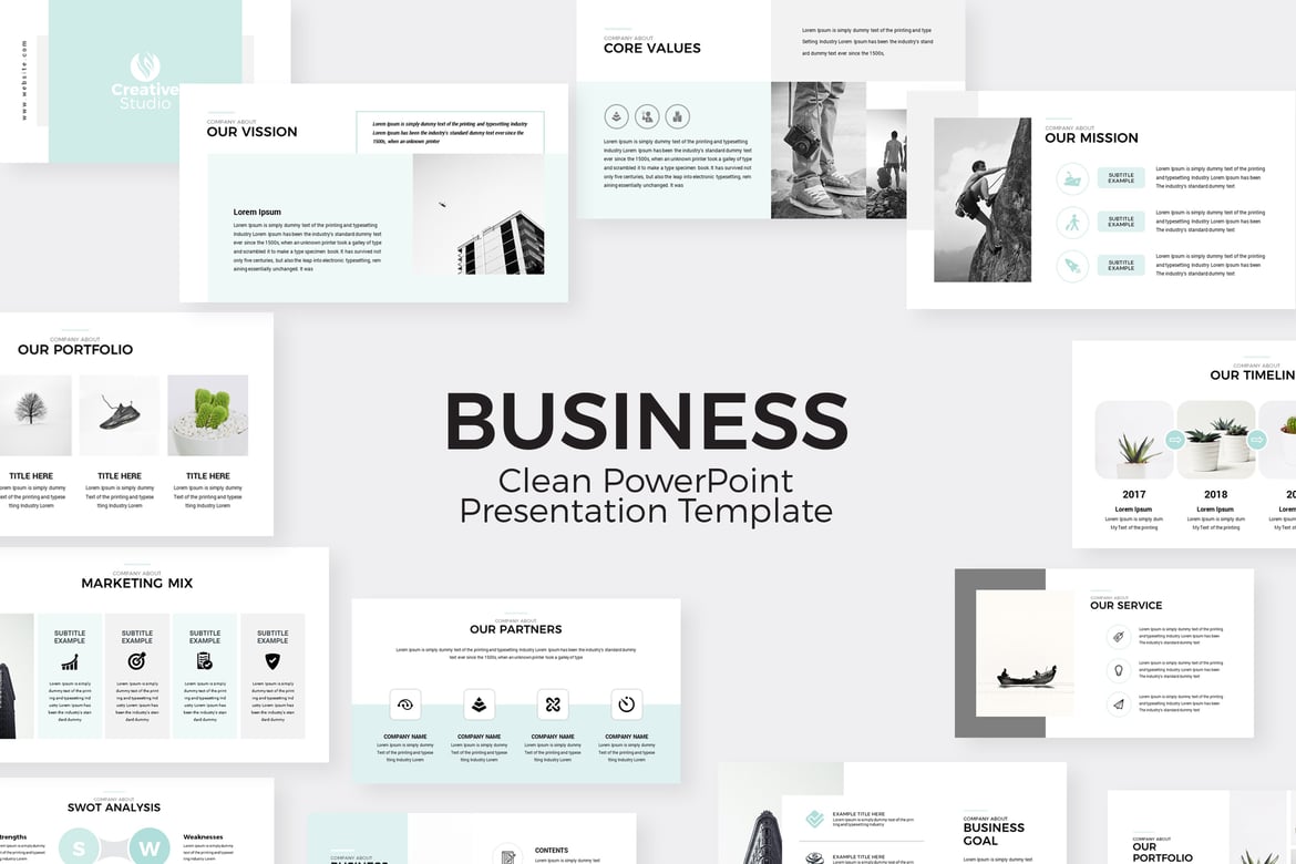 Template Presentasi PowerPoint Minimalis dan Modern