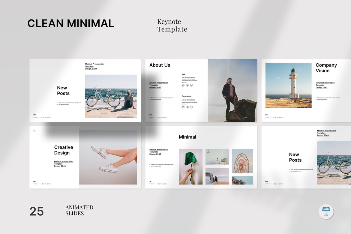 Template PowerPoint Minimalis dan Bersih untuk Presentasi Modern
