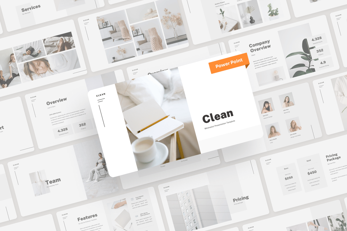 Template Presentasi PowerPoint Minimalis yang Bersih dan Elegan