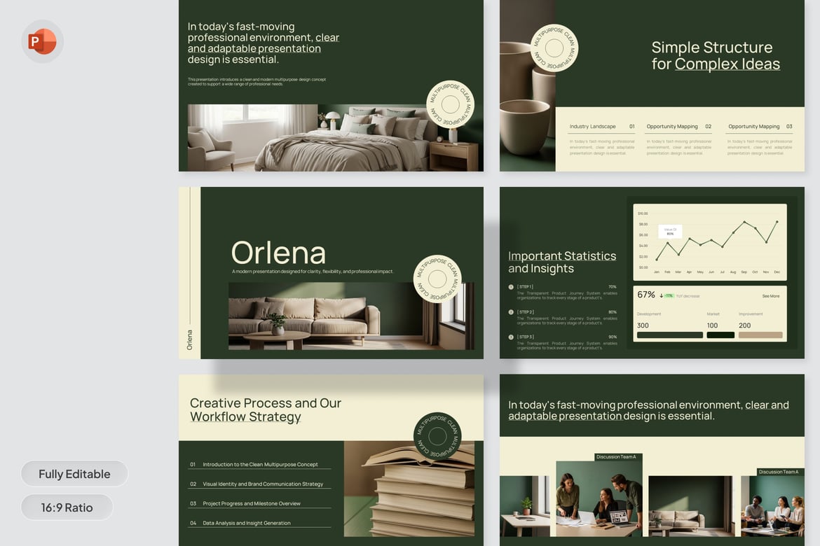 Template Presentasi PowerPoint Serbaguna dan Bersih