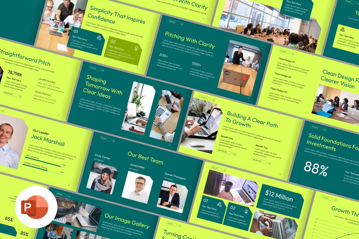Template Presentasi Pitch Deck Minimalis dan Profesional