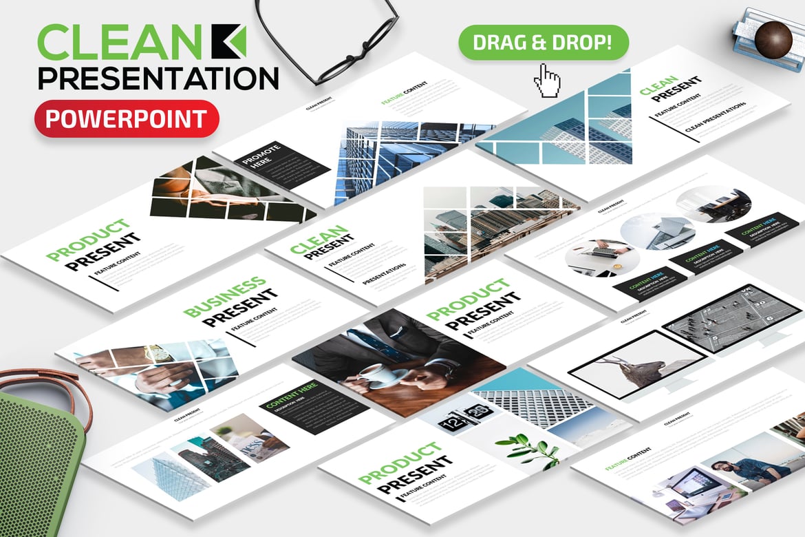 Template Powerpoint Presentasi Bersih dan Modern