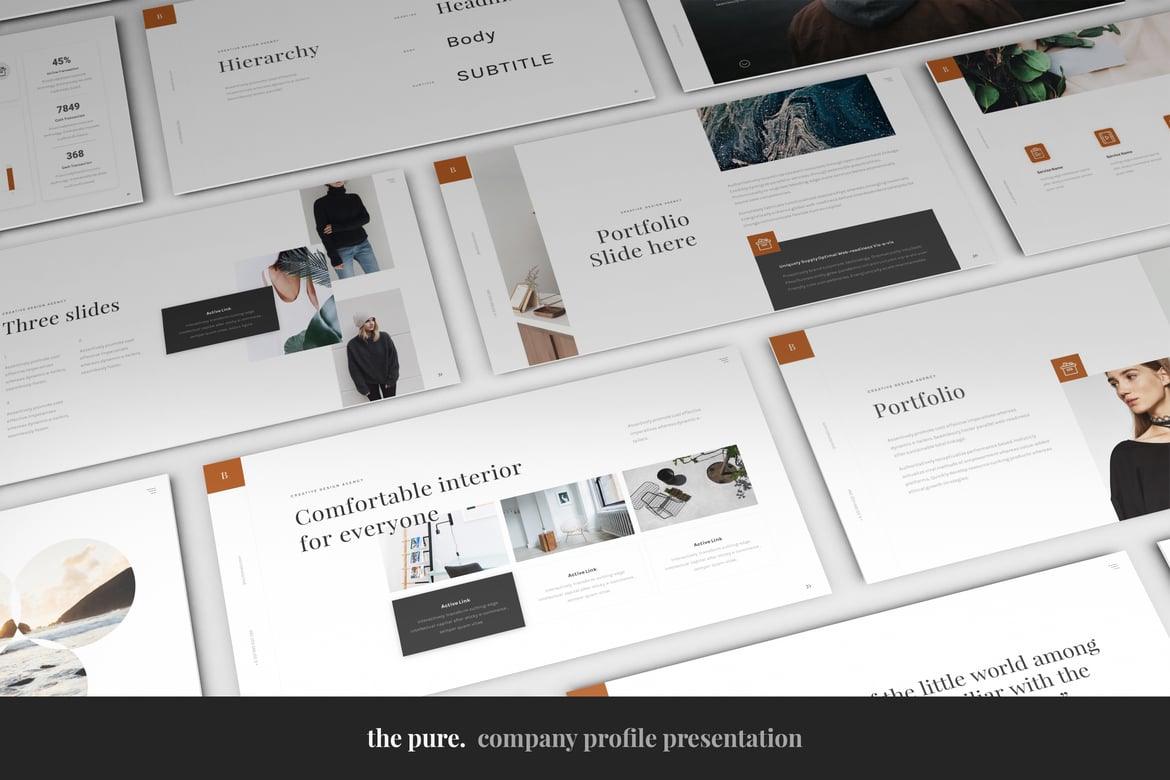 Template Presentasi PowerPoint Modern yang Bersih dan Profesional
